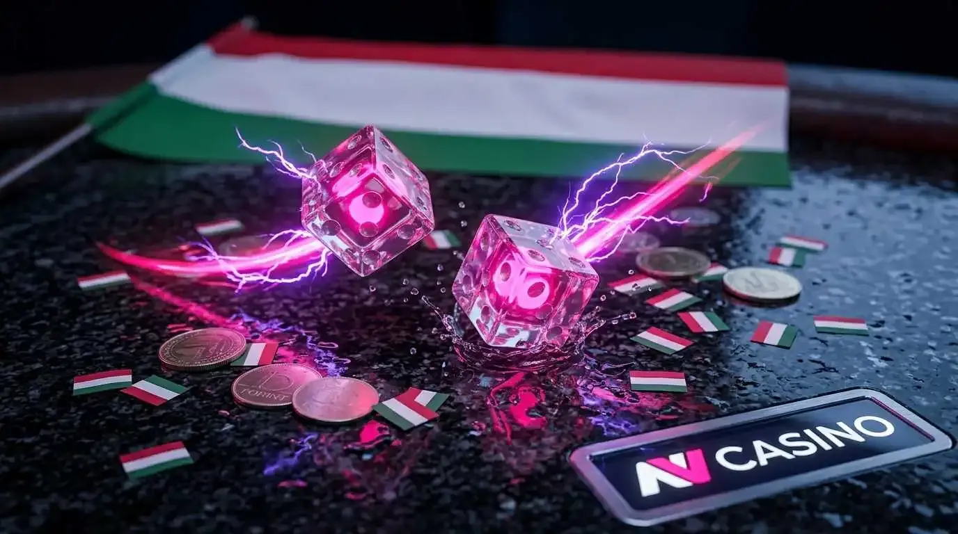 Crystal dice bouncing on surface